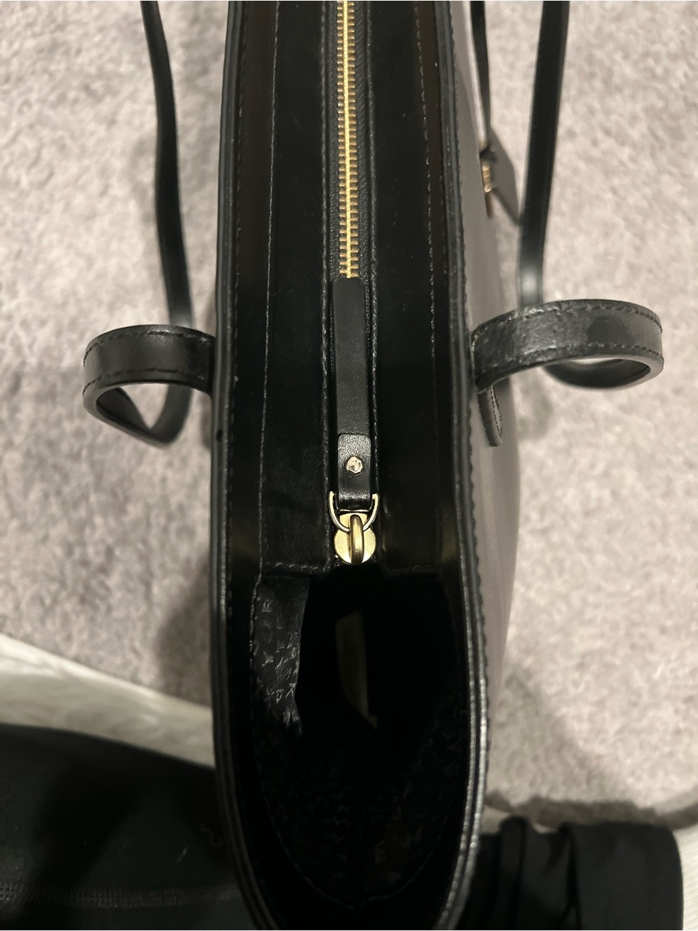 kate spade Black Leather Tote - Picture 9 of 12
